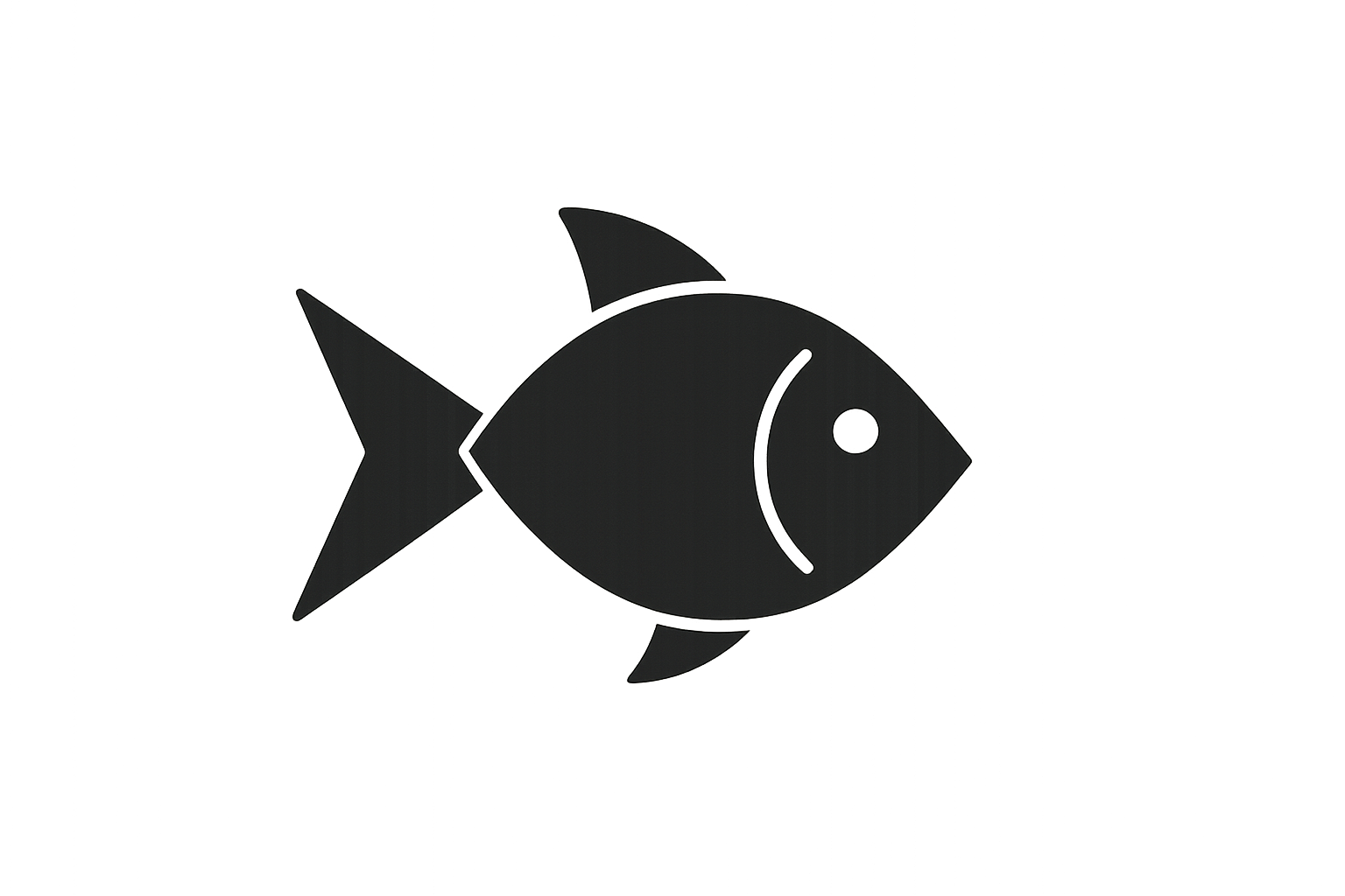 Geometric fish silhouette wallpaper with clean modern design and minimal color palette