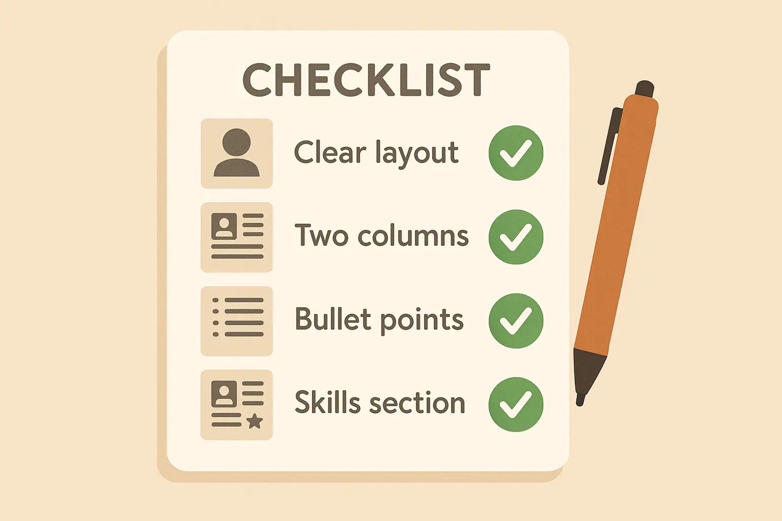 Quality free resume template indicators