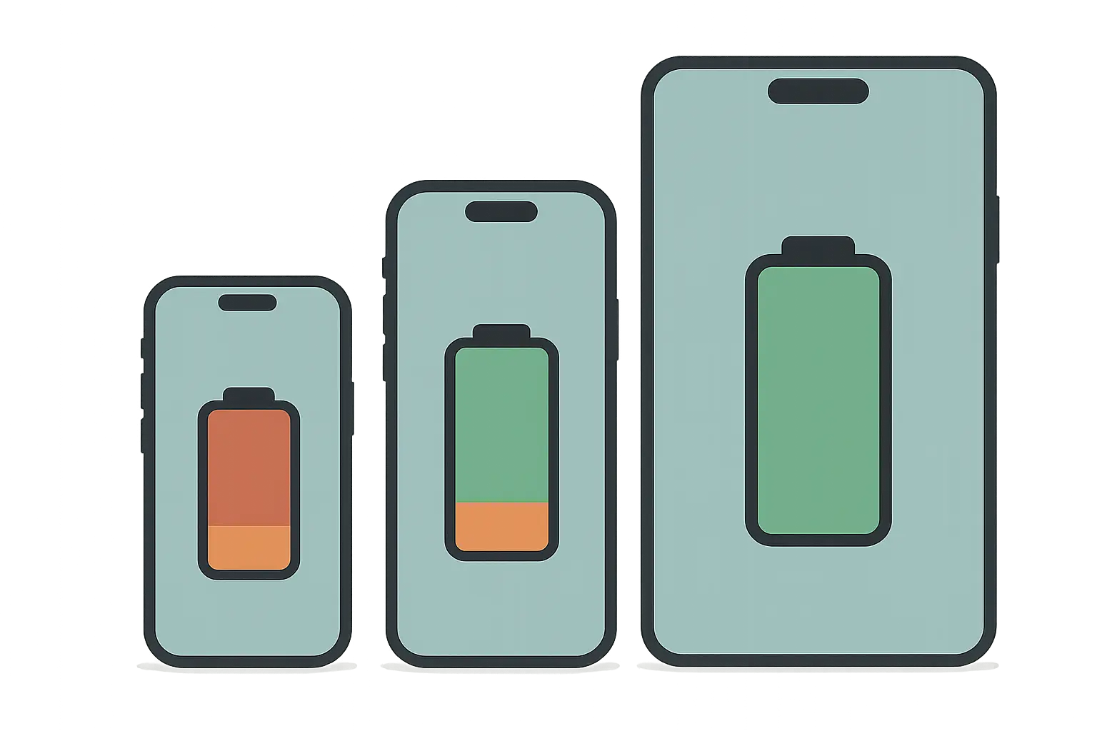 iPhone Mini models battery comparison