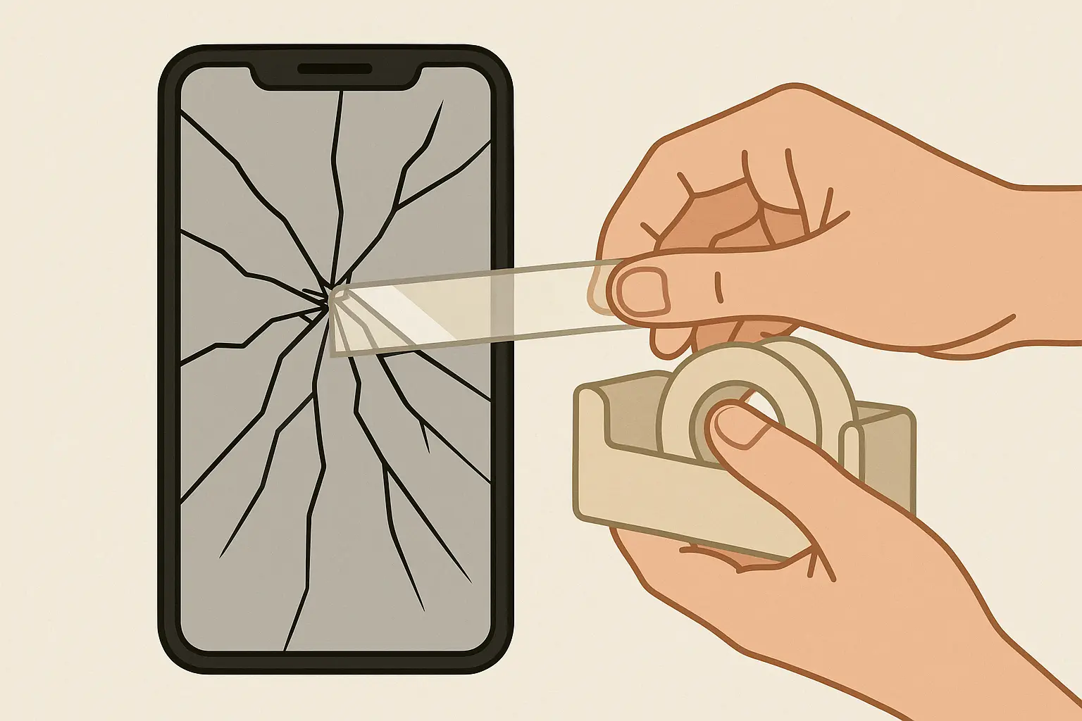 Emergency phone screen stabilization techniques