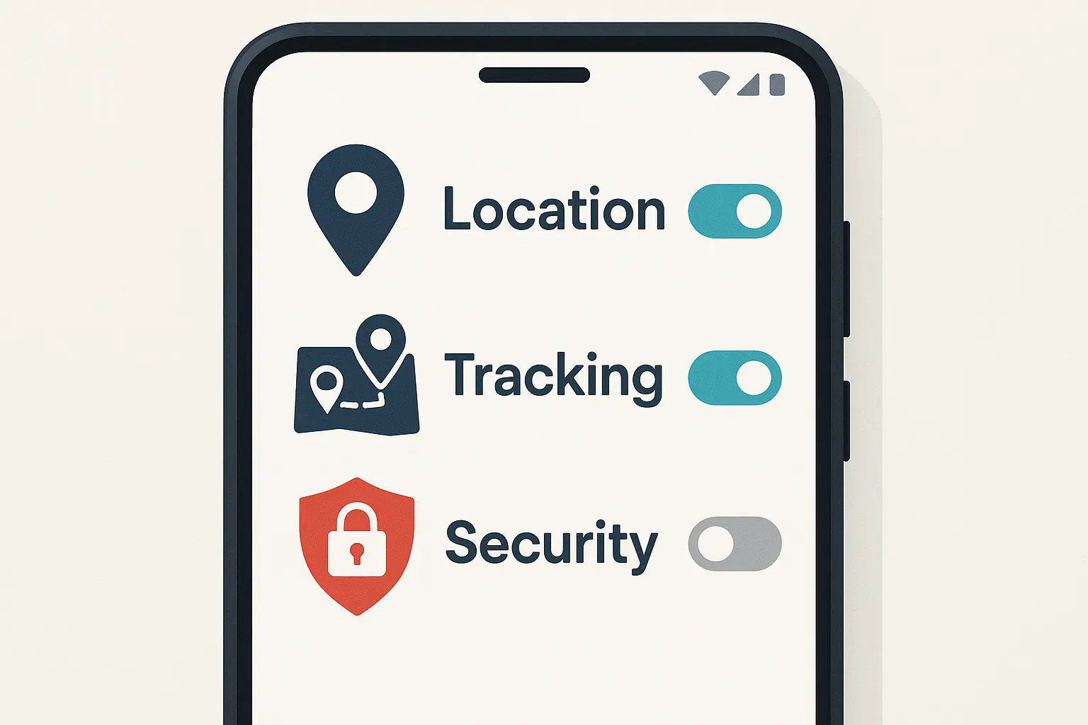 Phone tracking technology interface