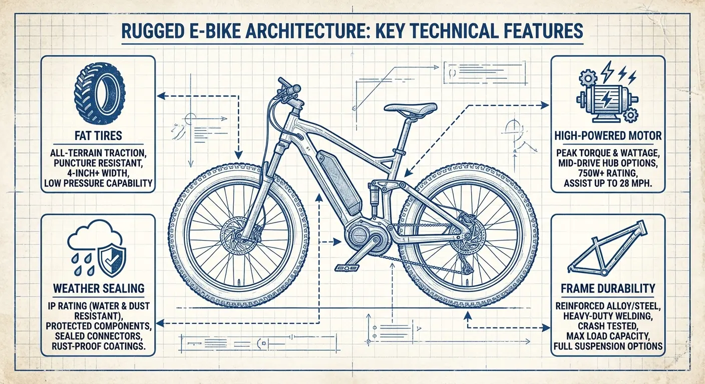 Rugged electric bikes for trails