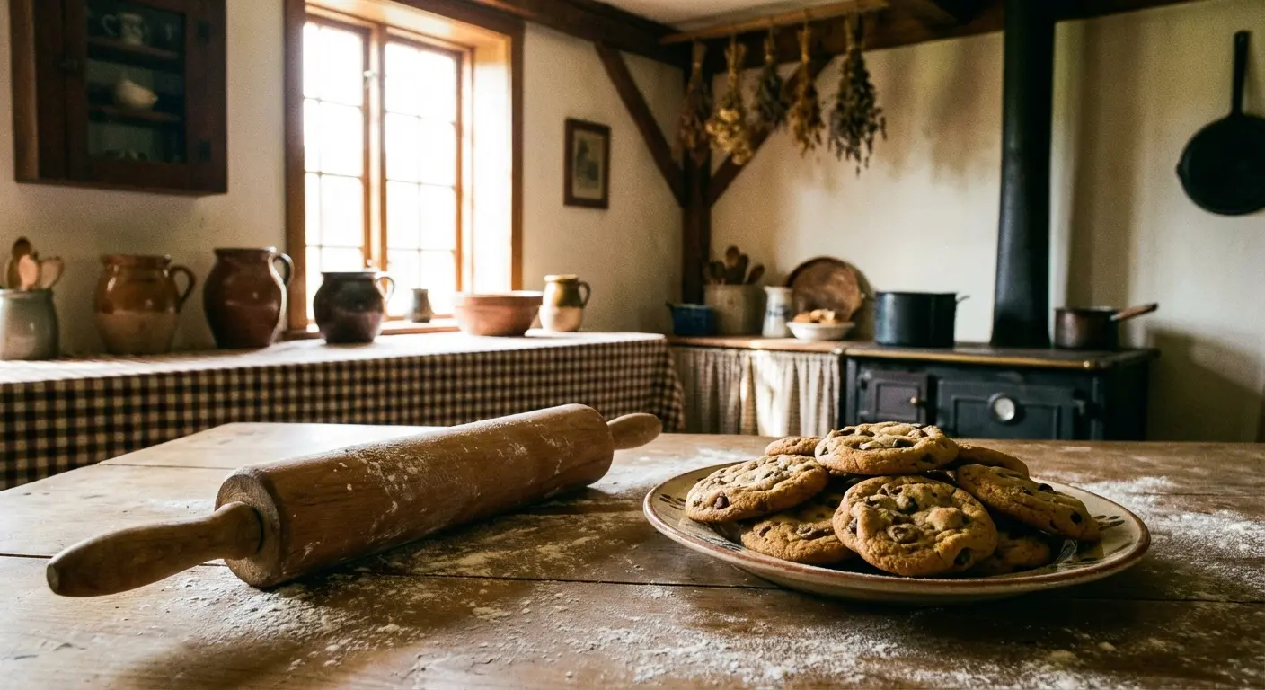 Freshly baked cookies, symbolizing a grandmother's love through cooking