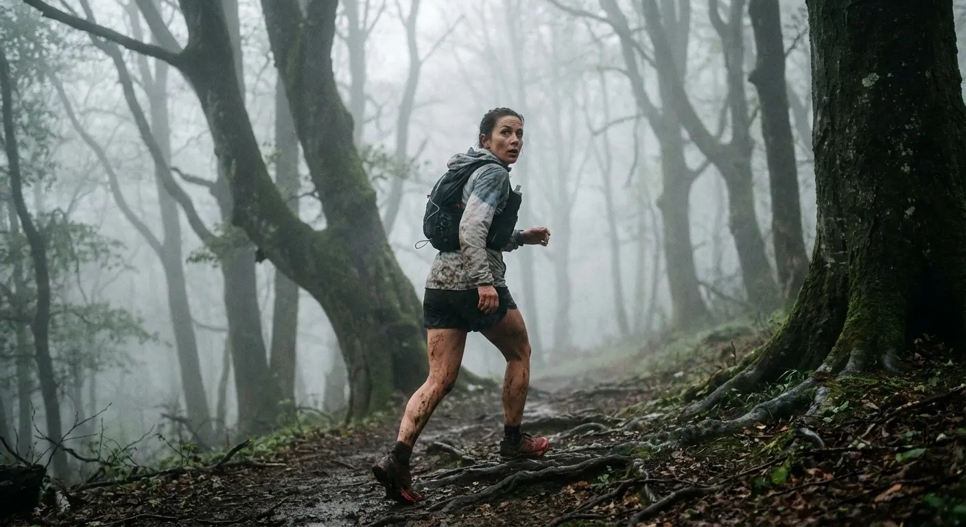 Zombies Run app interface showing a mission progress screen