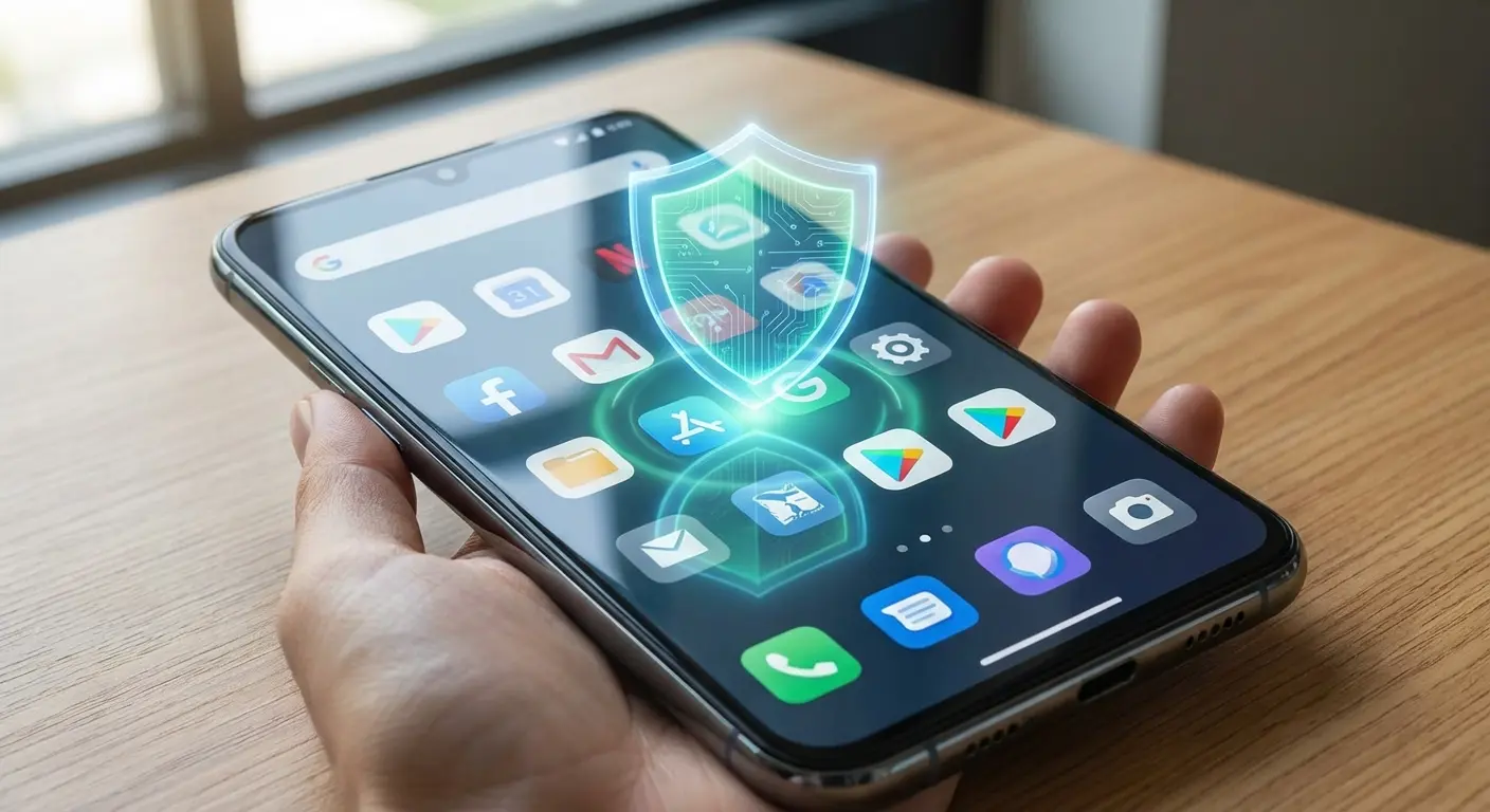 Google Play Protect scanning interface