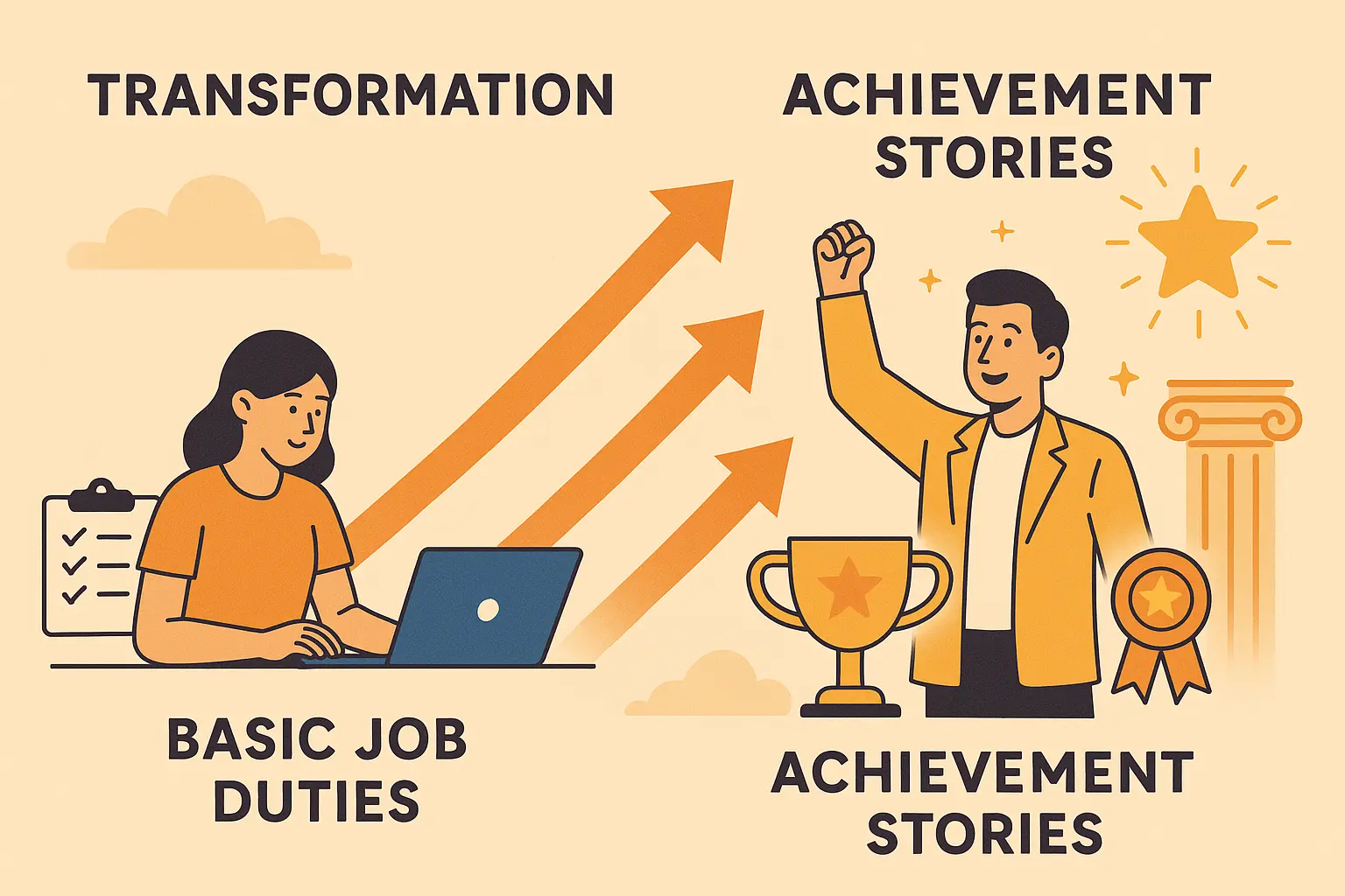 Transforming experience into achievement stories