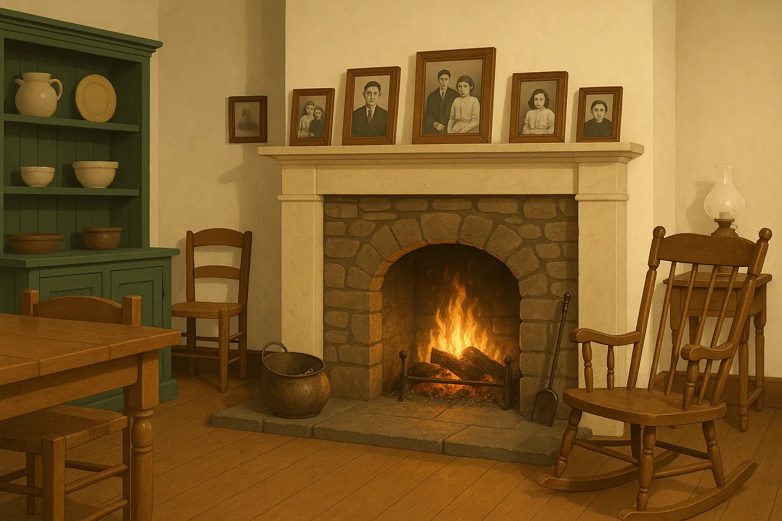 Multi-generational Irish family gathered together