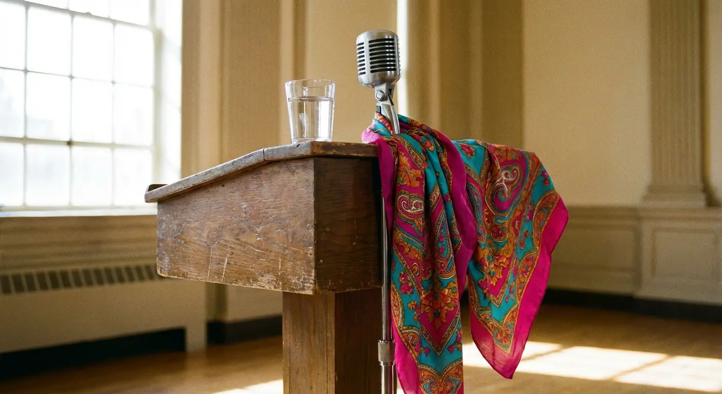 A shelf filled with a quirky collection of ceramic figurines