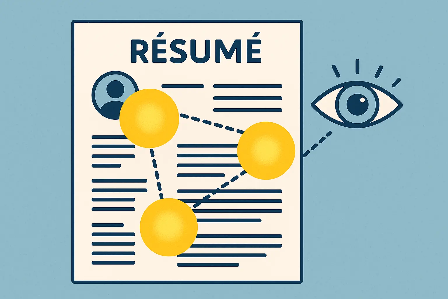 Recruiter resume scanning patterns