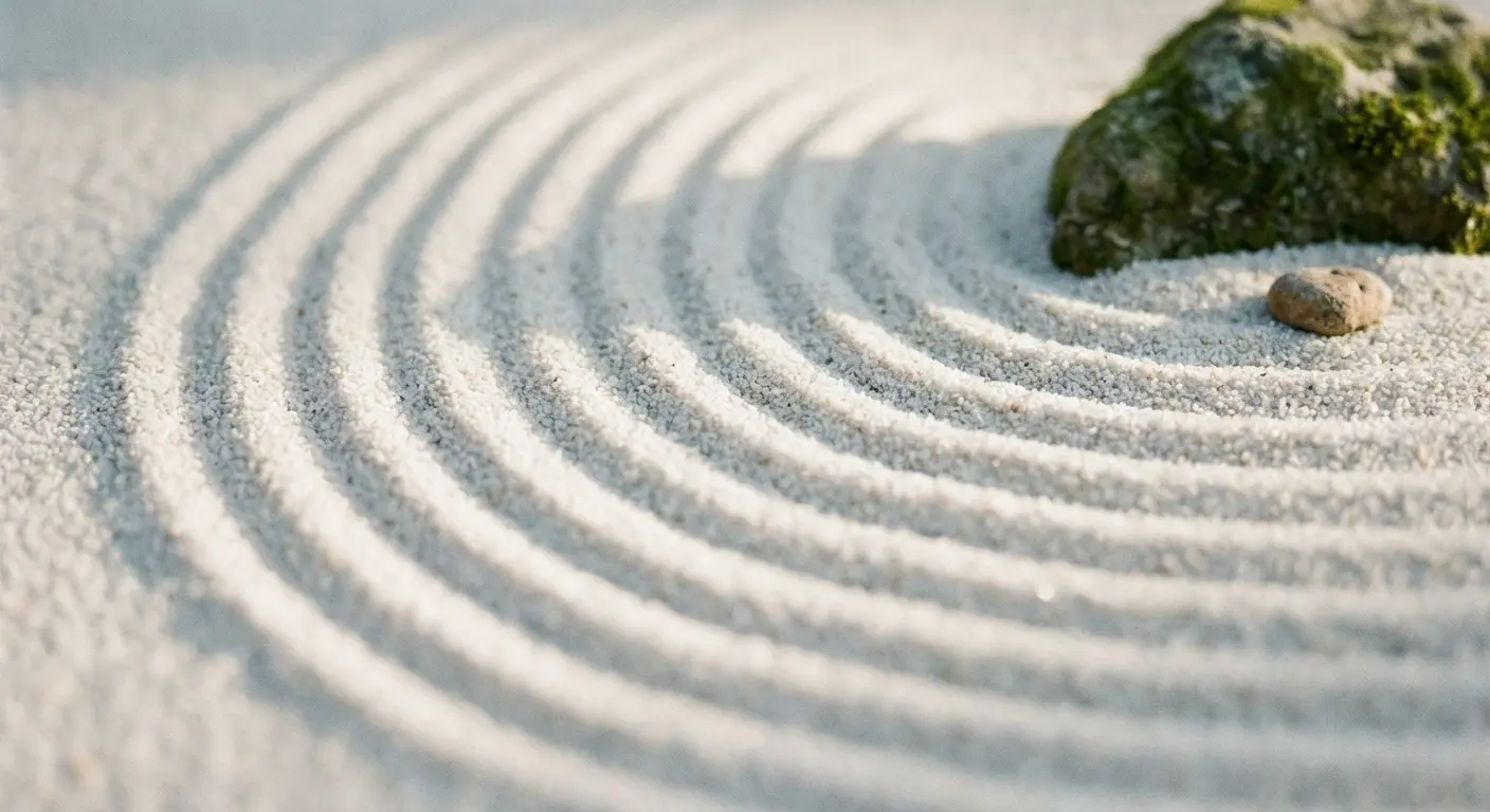 Stacked cairn stones wallpaper for grounding and patience