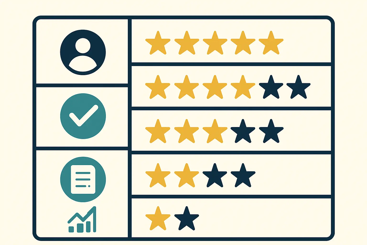 Executive resume evaluation matrix