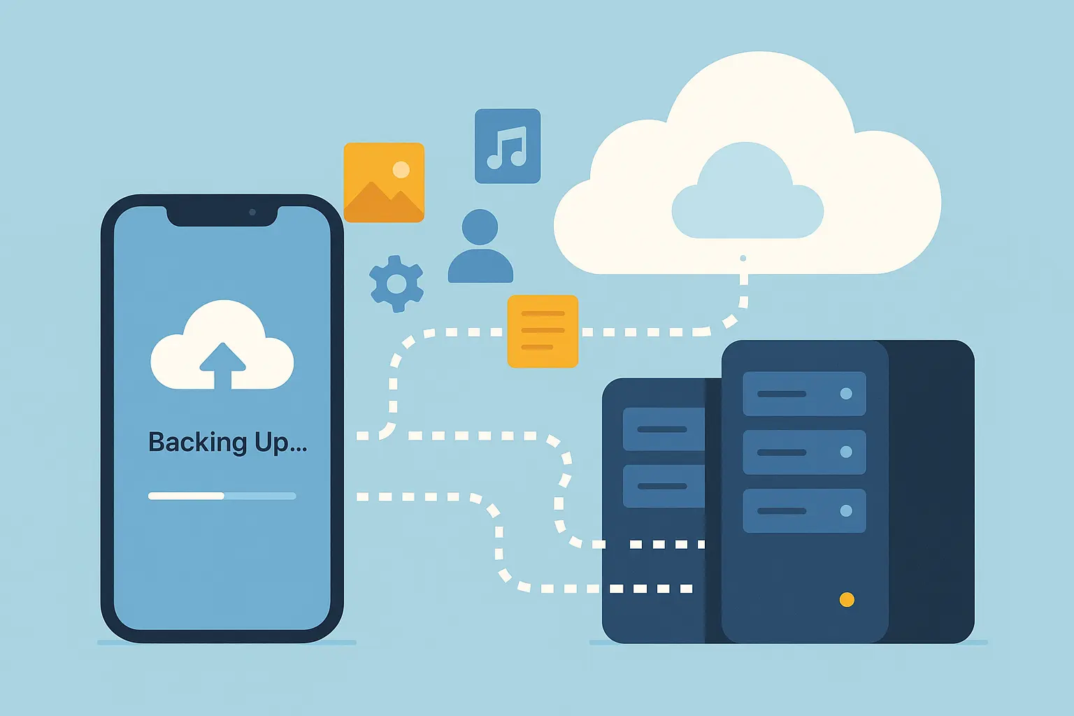 iCloud backup settings showing automated backup configuration