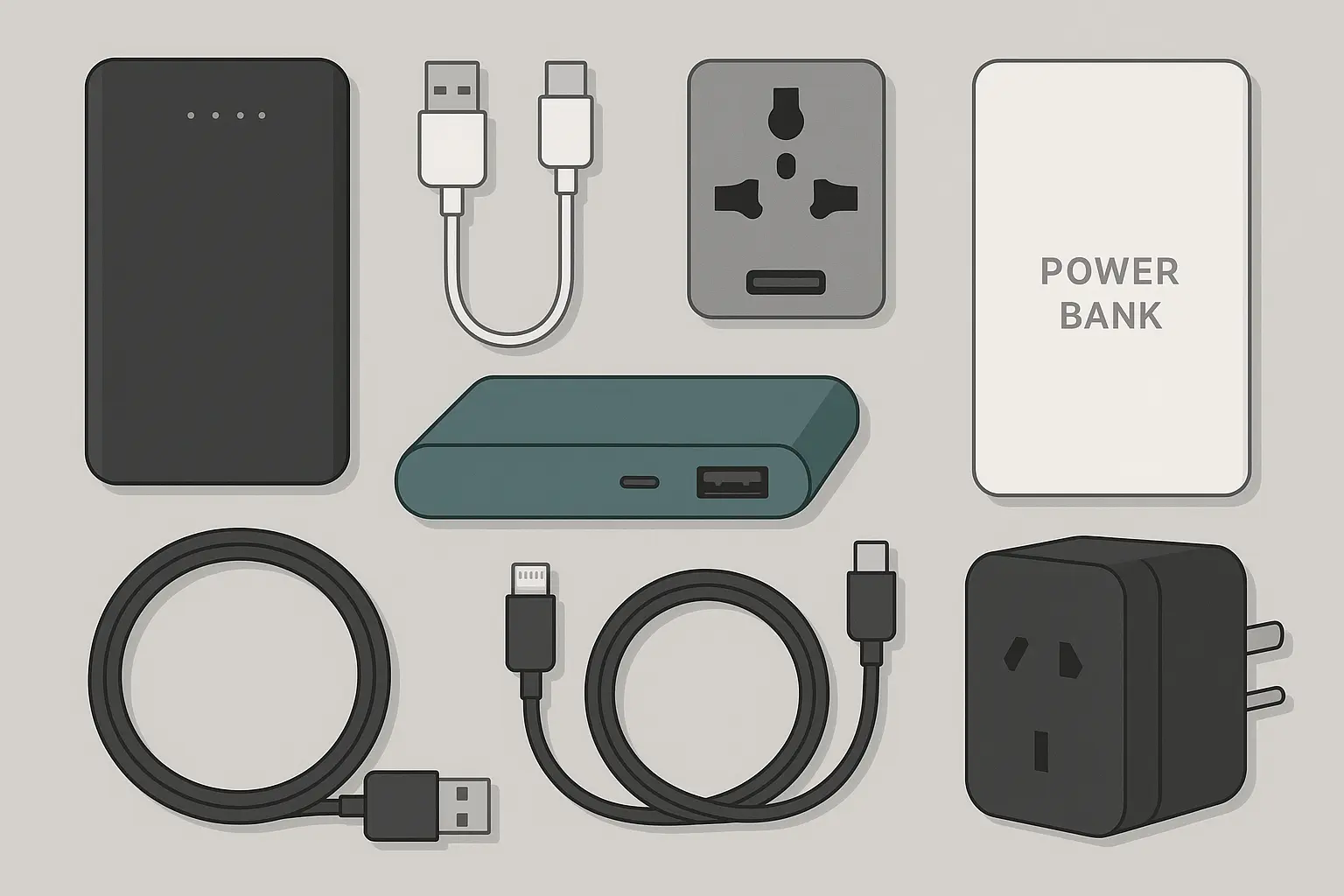 Portable power solutions for travel