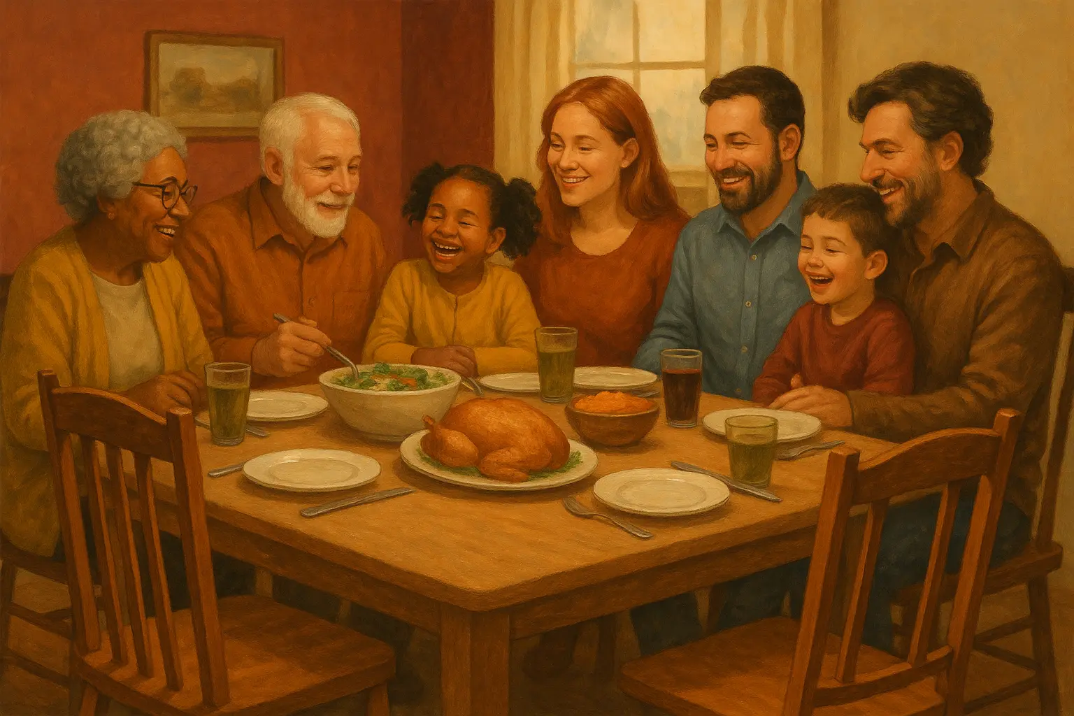 Step father teaching child new skill