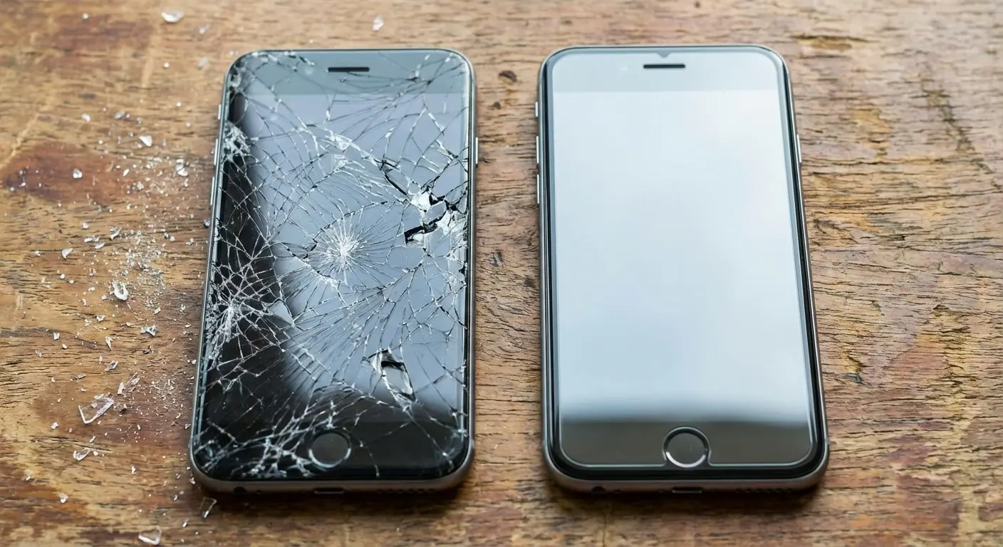 Tempered glass screen protector application