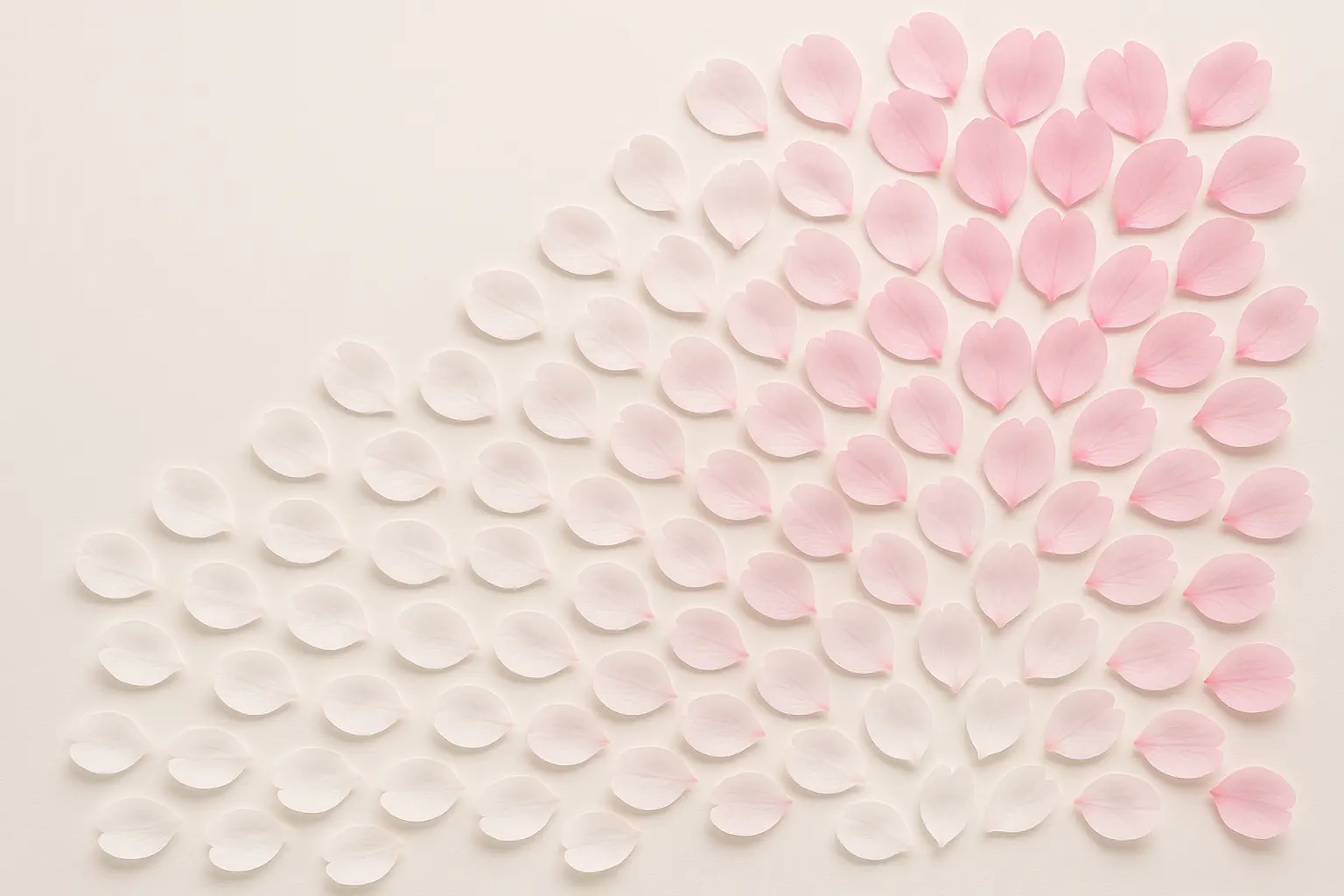 Soft pink cherry blossom gradient nail design with delicate sakura petals