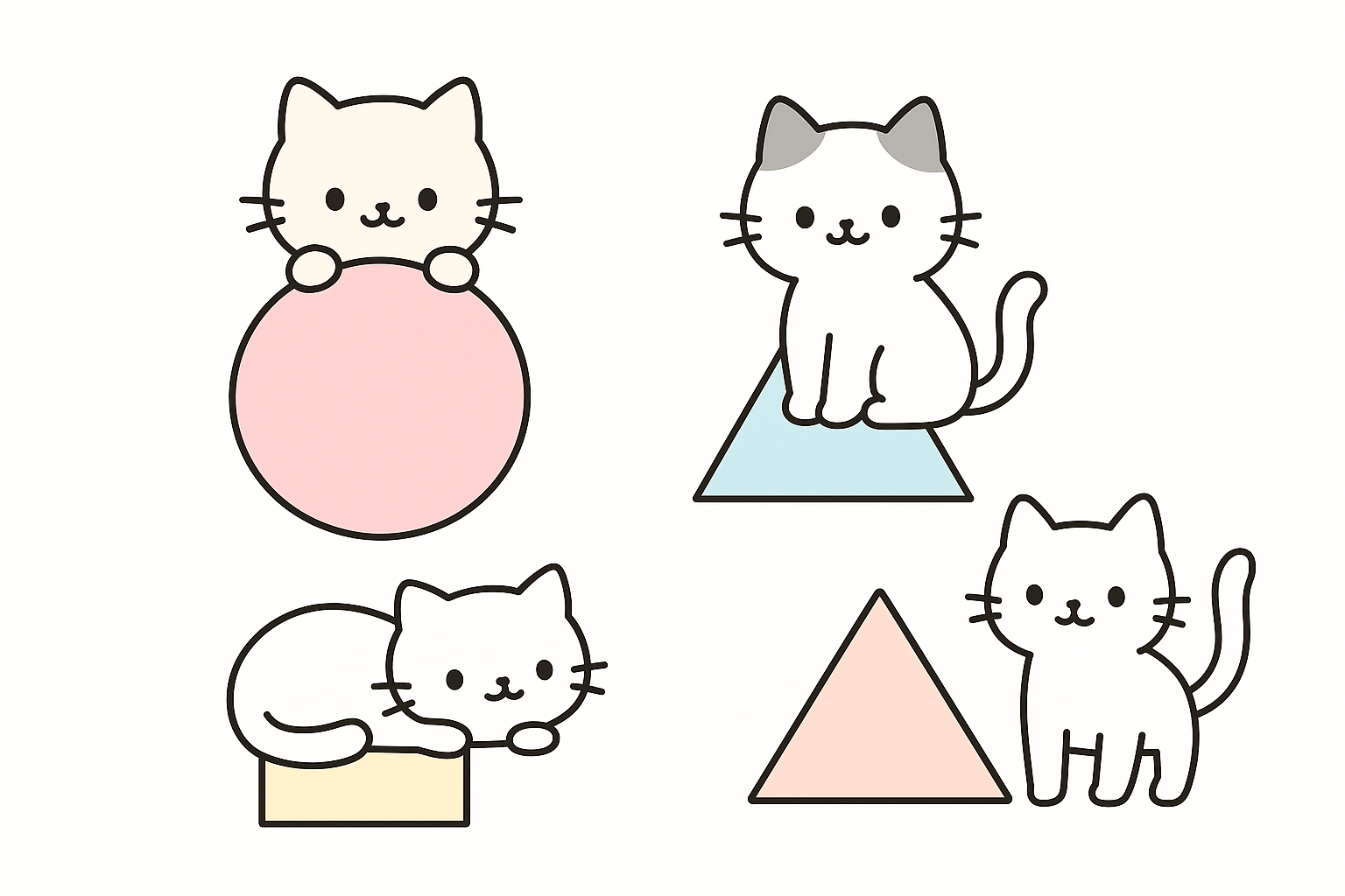 Minimalist kawaii wallpaper designs