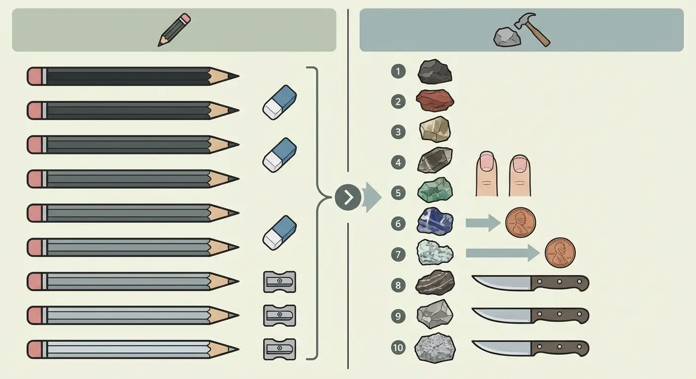 Pencil hardness testing on screen protector