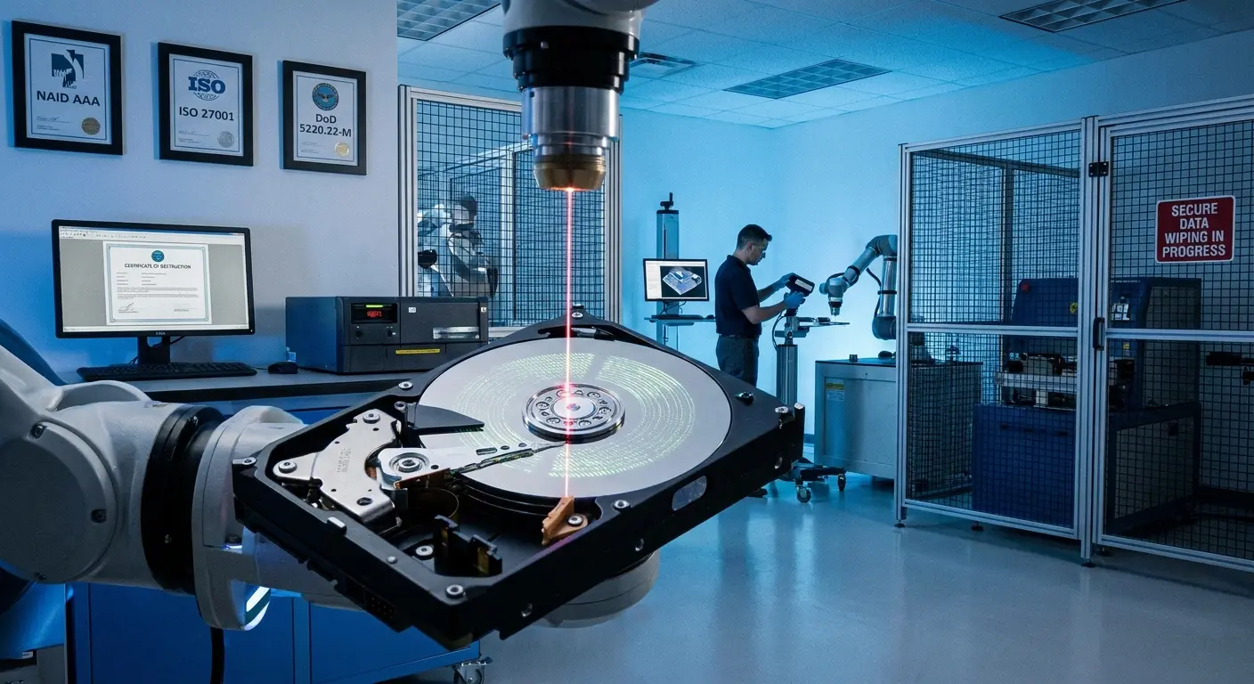 Data sanitization verification process for IT assets
