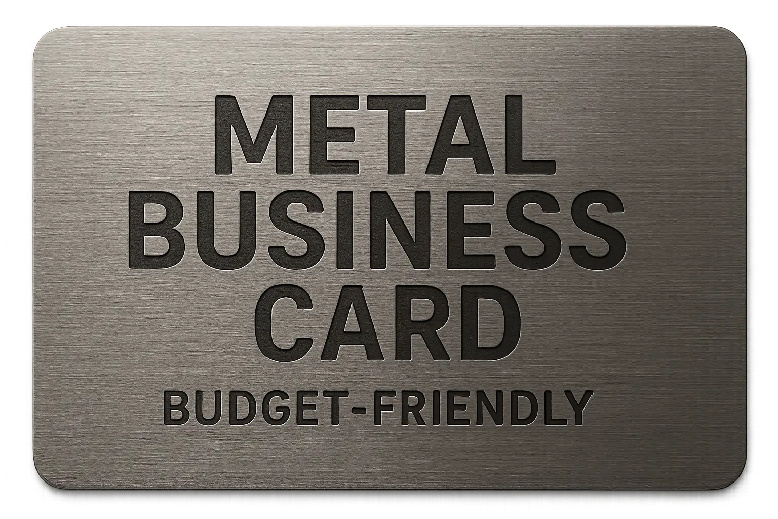 Budget-friendly metal business card options