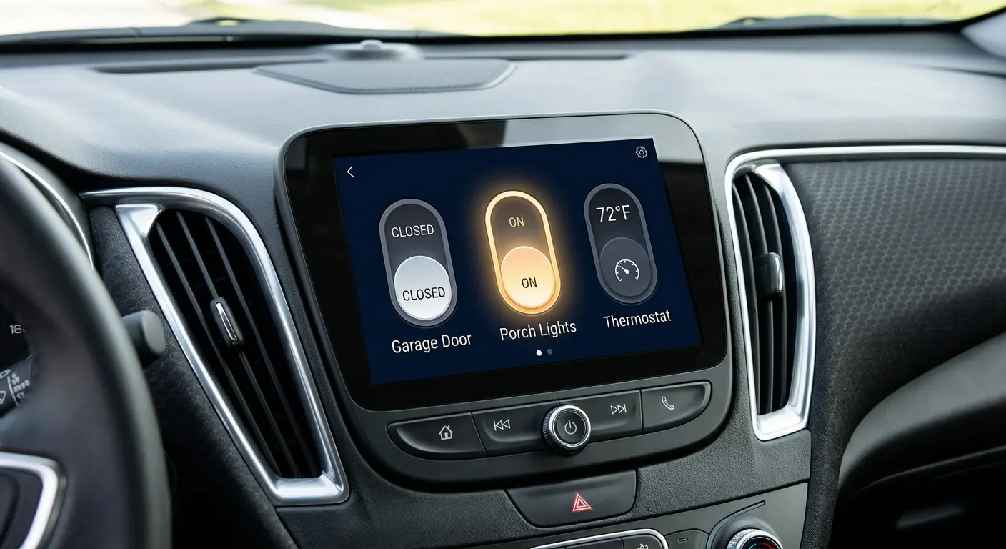 SmartThings control panel on dashboard