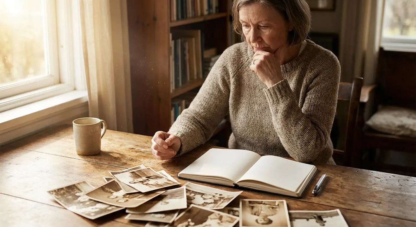 A person reflecting on the audience and setting for a grandmother's tribute