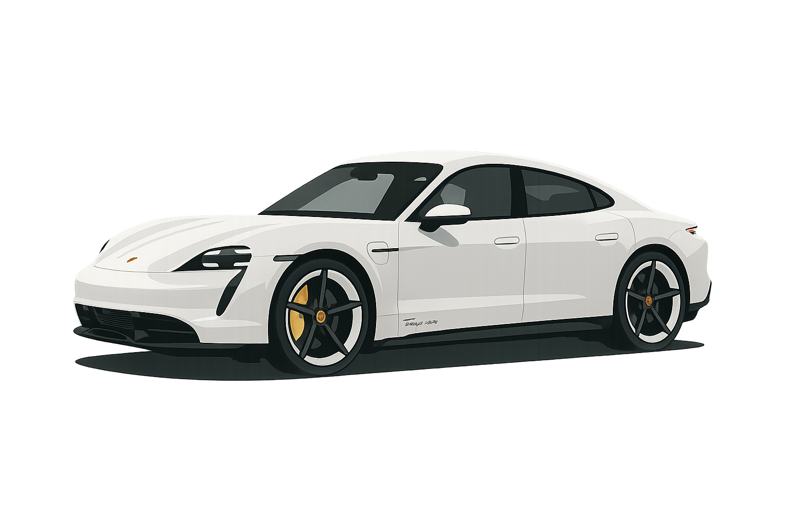 Modern Porsche Taycan electric supercar wallpaper