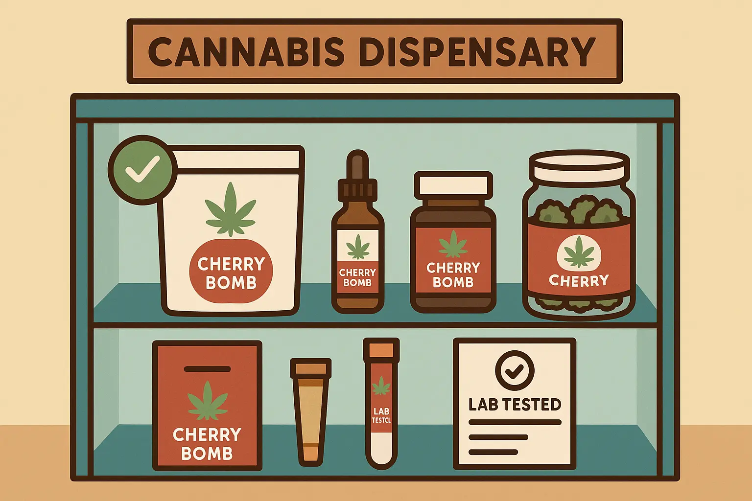 Quality Cherry Bomb strain products and indicators