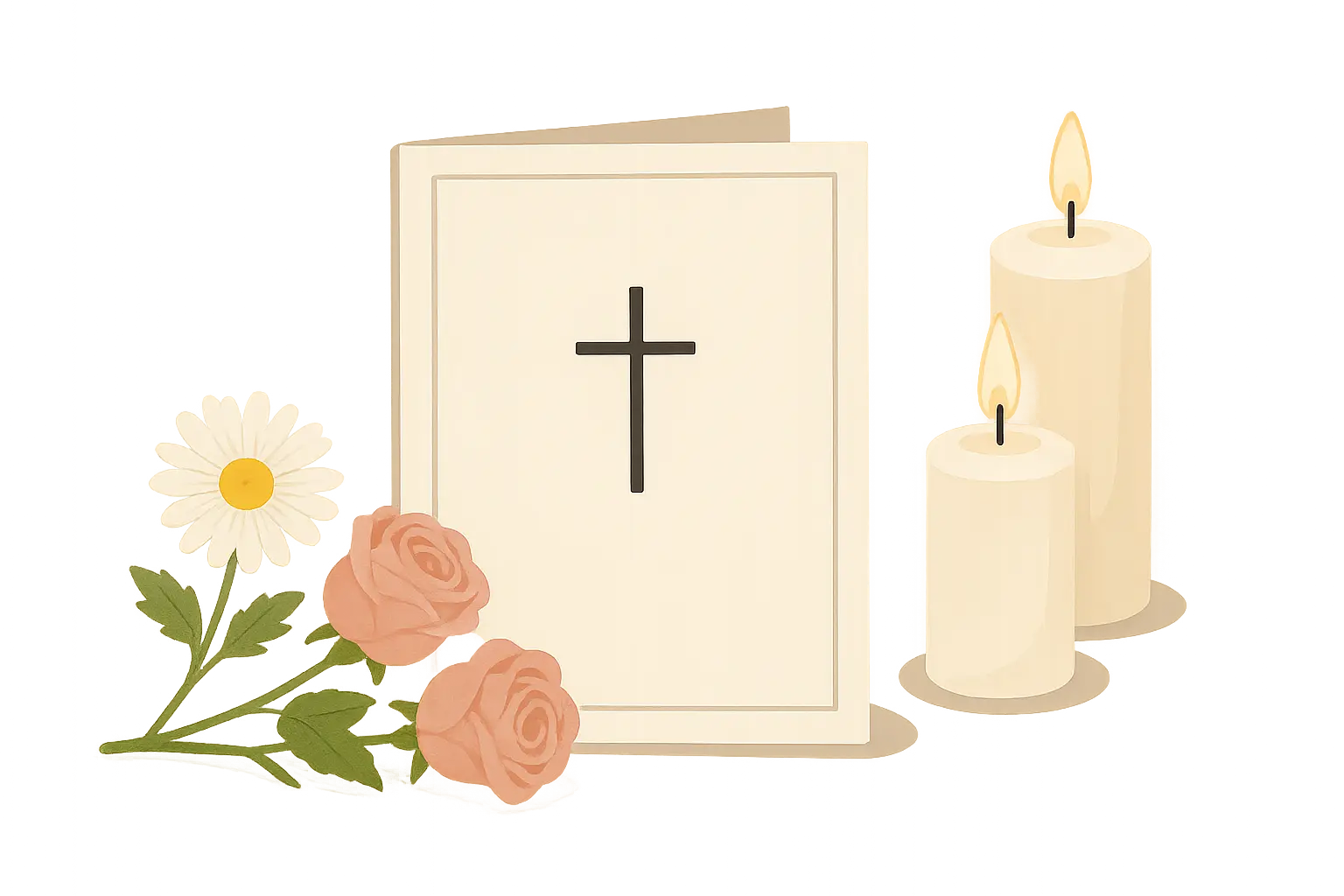 Personalized memorial items and family photos for customizing obituaries