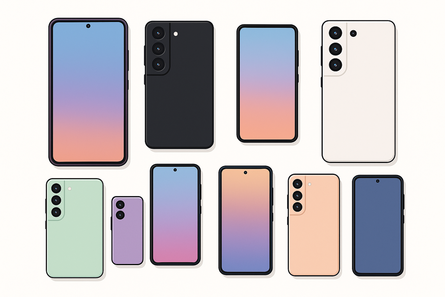 Samsung Galaxy phones lineup comparison