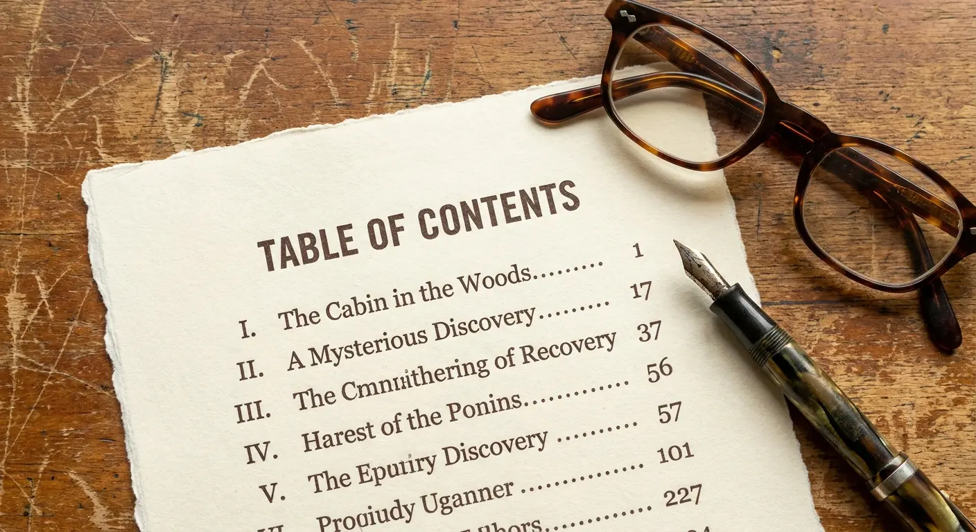 Table of contents for celebration of life speech guide