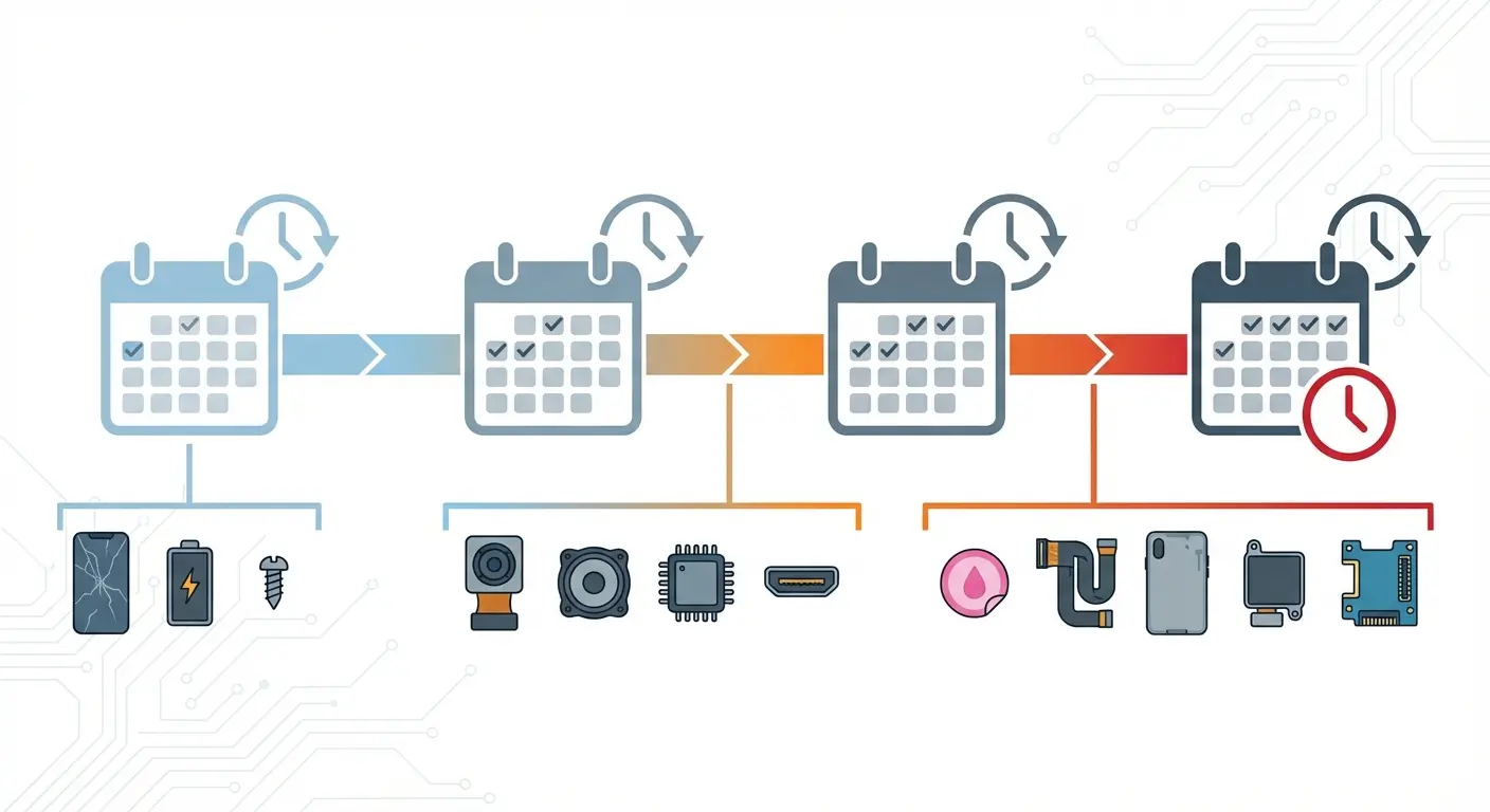 Pixel phone replacement parts availability timeline