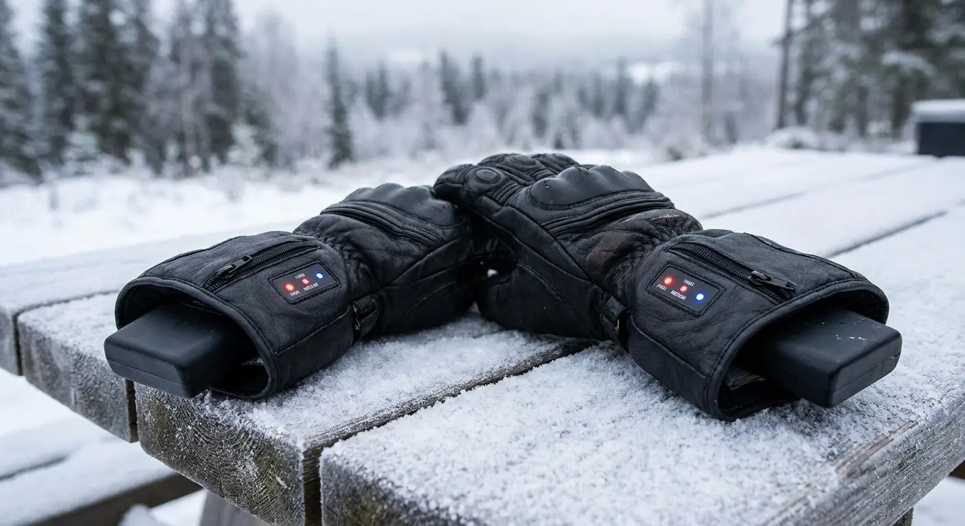 Venture Heat Epic heated gloves closeup
