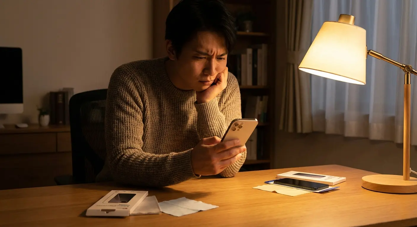 Decision-making flowchart for screen protection