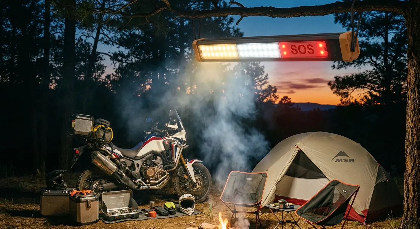 Multi-function LED camp light bar