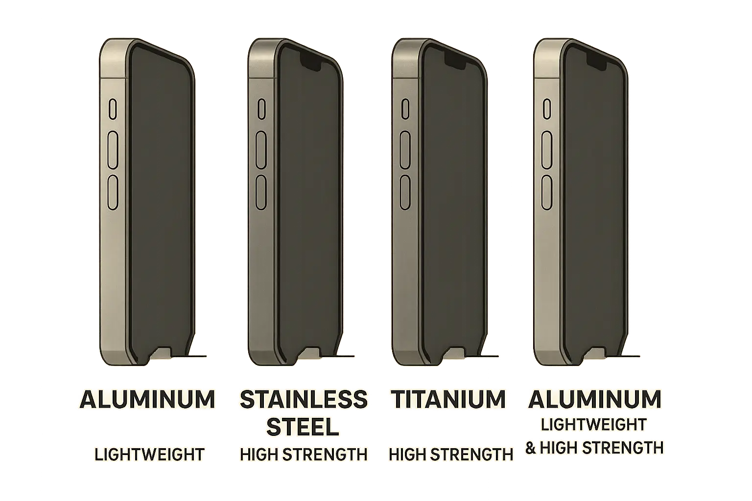 iPhone material comparison