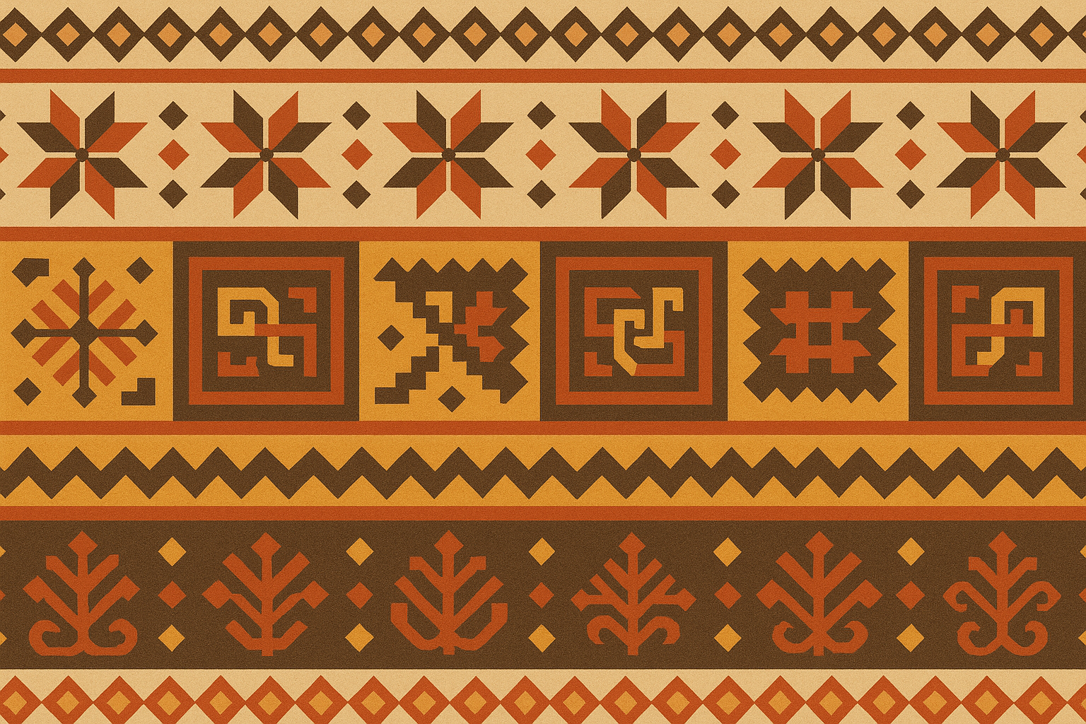 Cultural pattern seasonal wallpaper