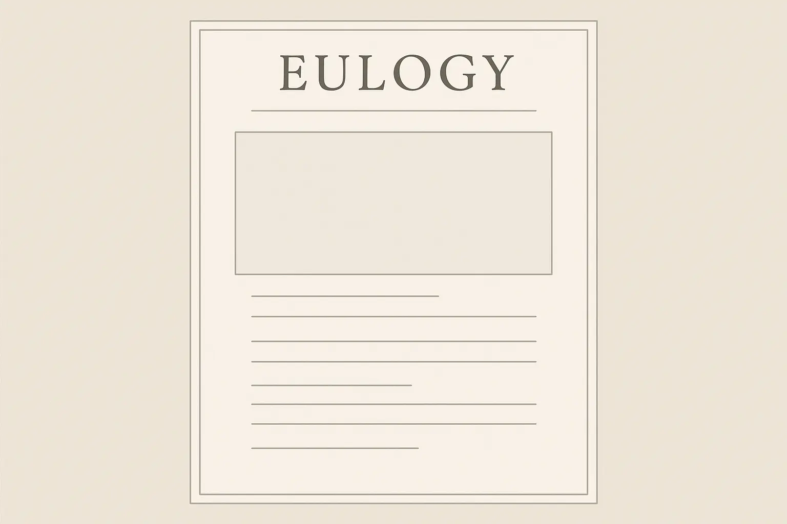 Modern eulogy templates and writing tools