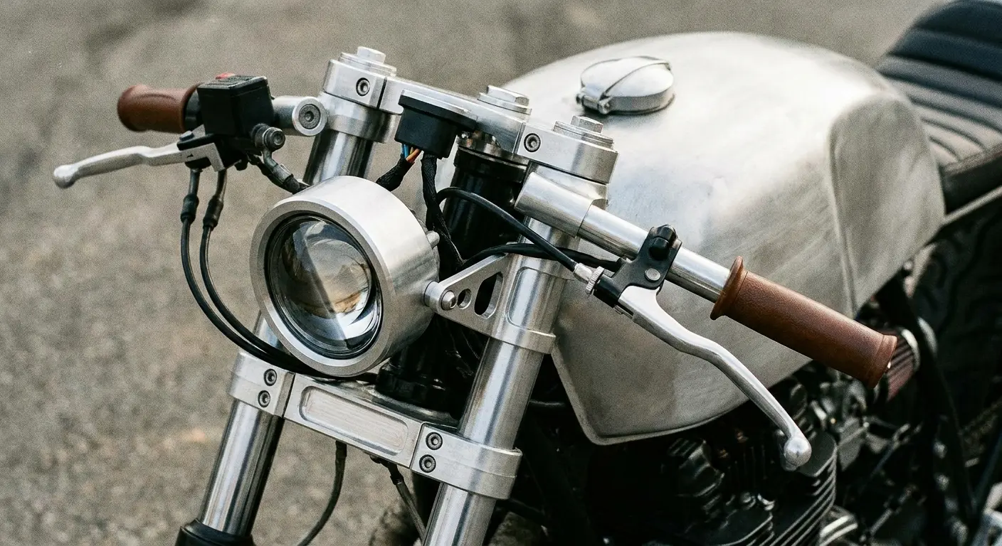Custom streetfighter LED headlight