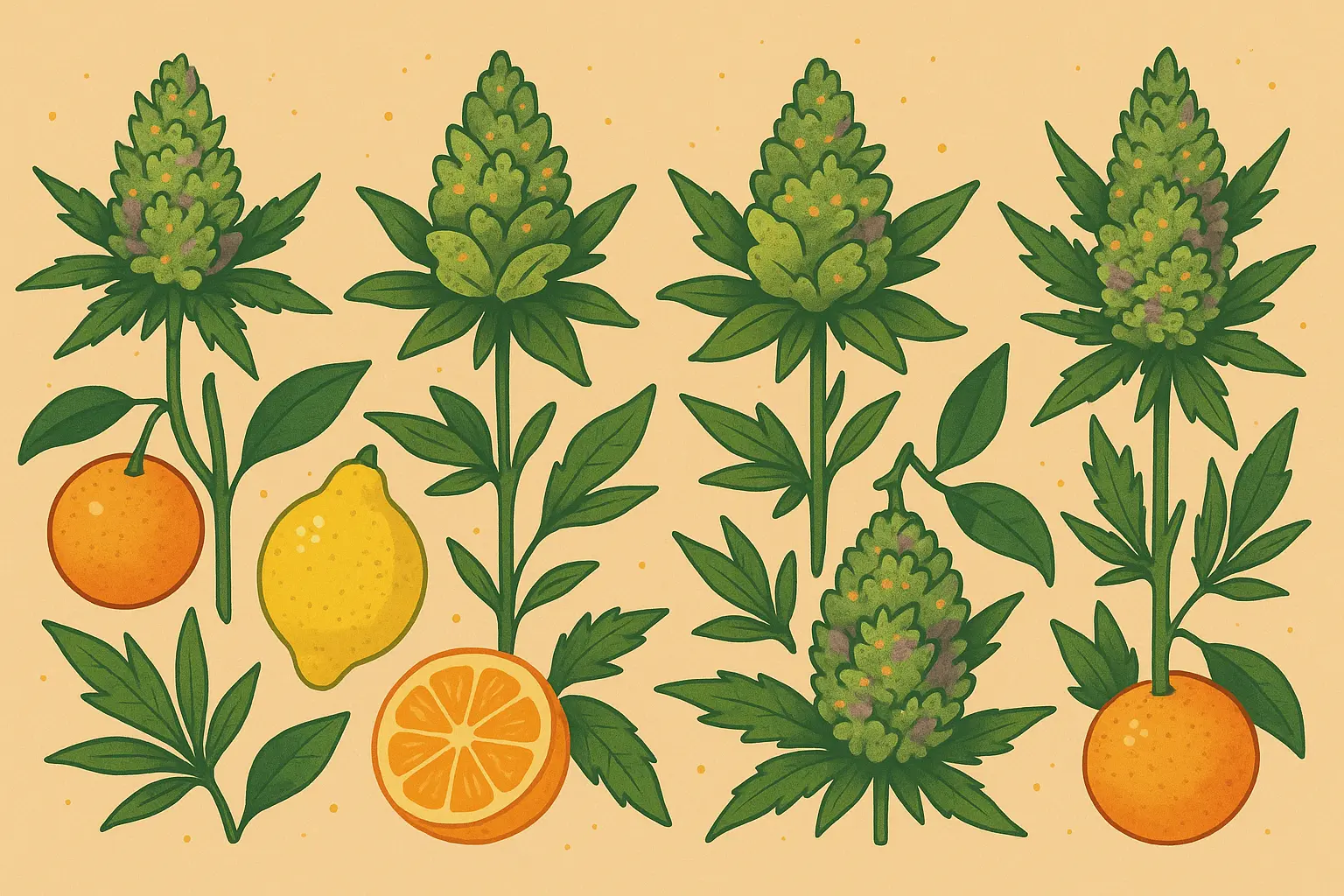 Different Tangie strain phenotypes comparison
