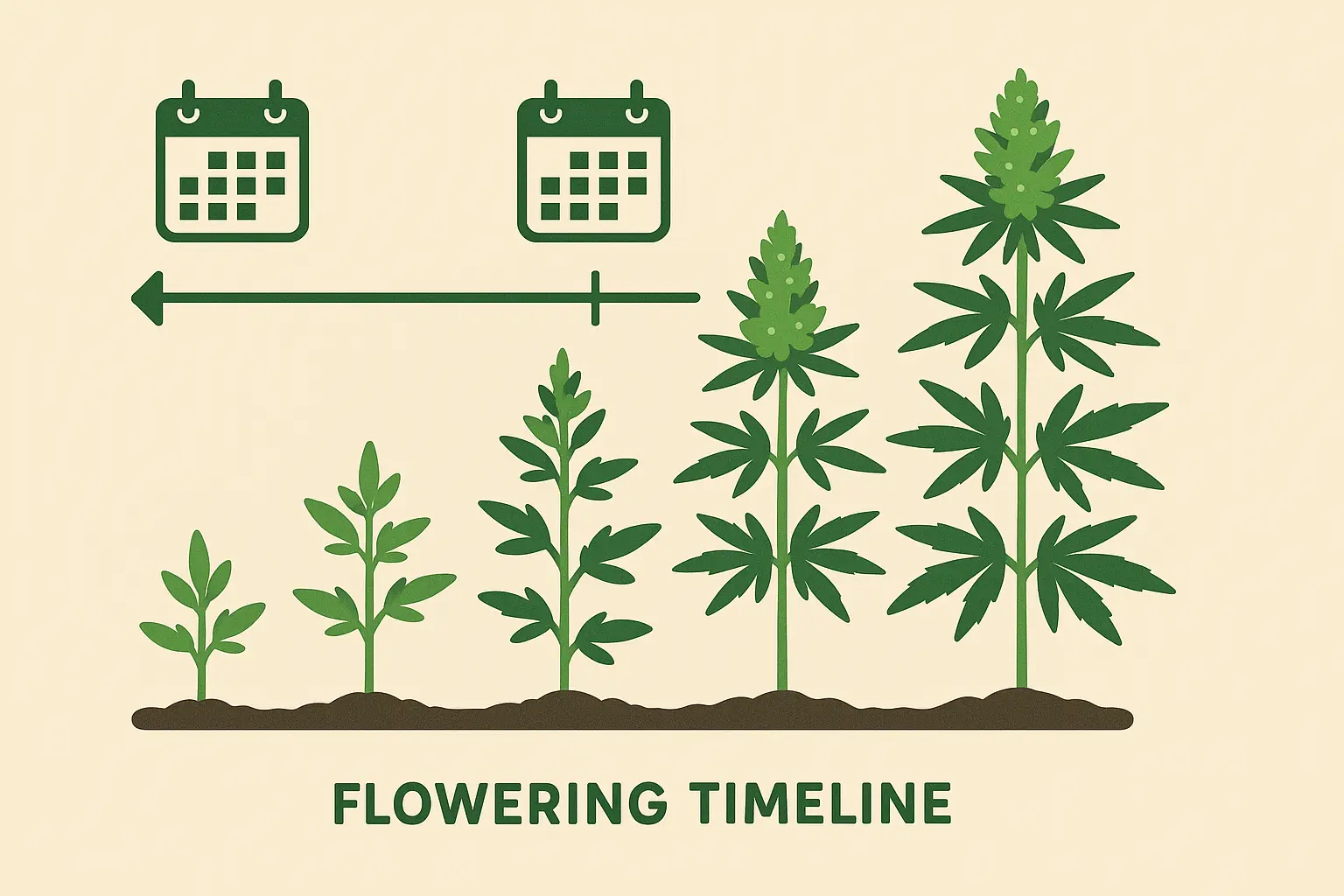 Cannabis flowering stage timeline