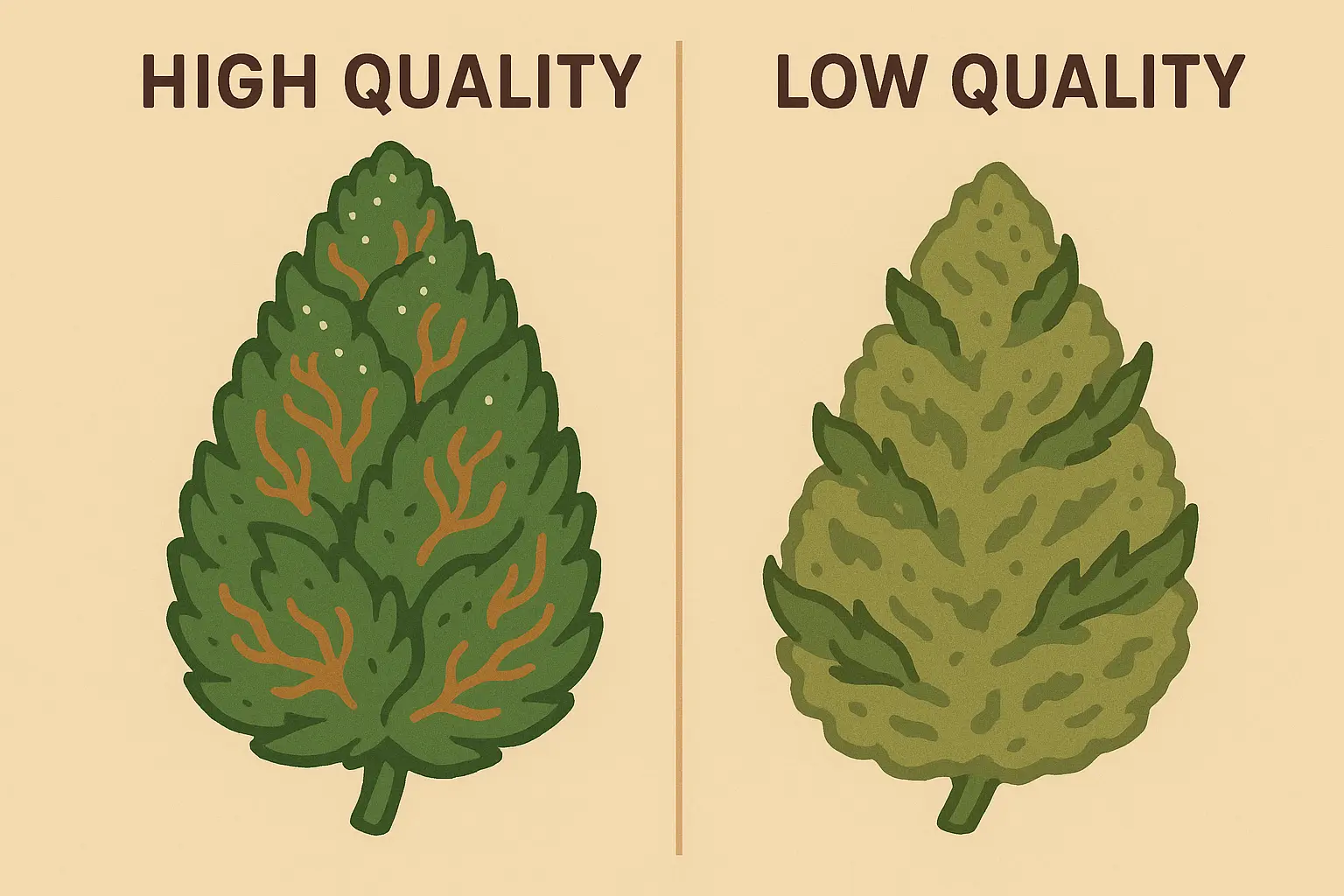 Cannabis quality assessment visual guide