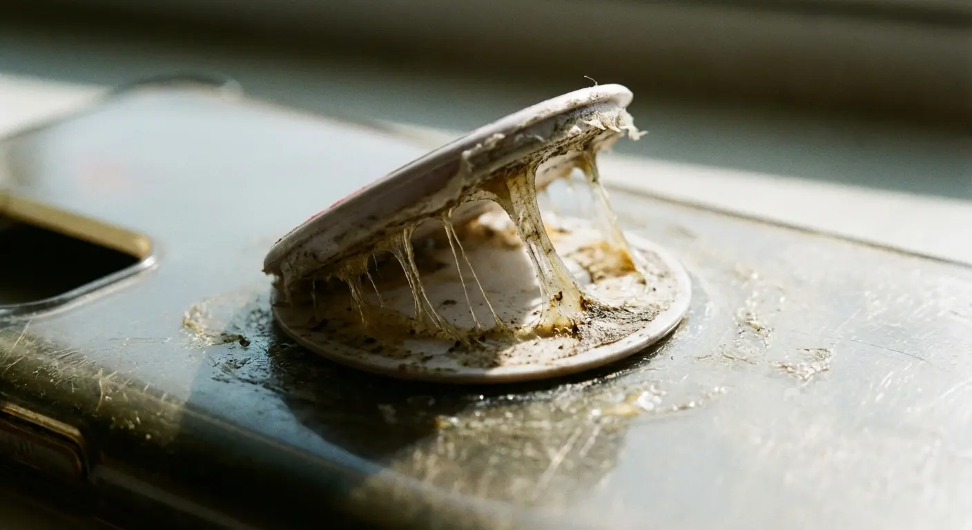 Phone grip material durability comparison