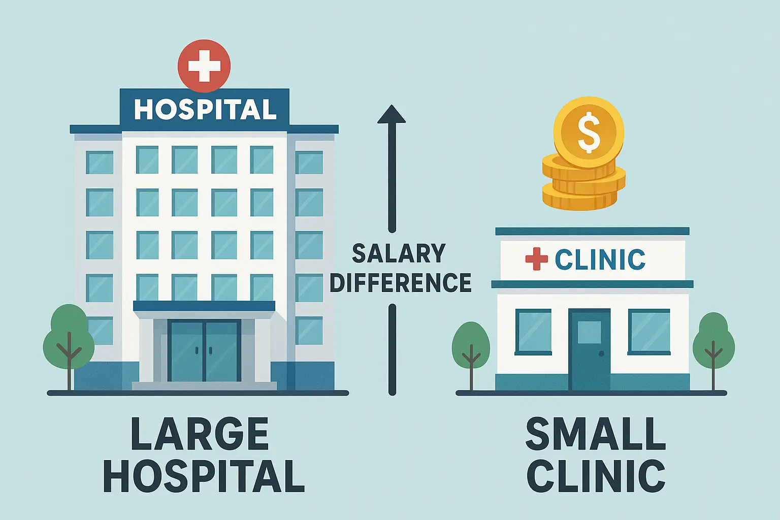 Healthcare System Size Salary Impact