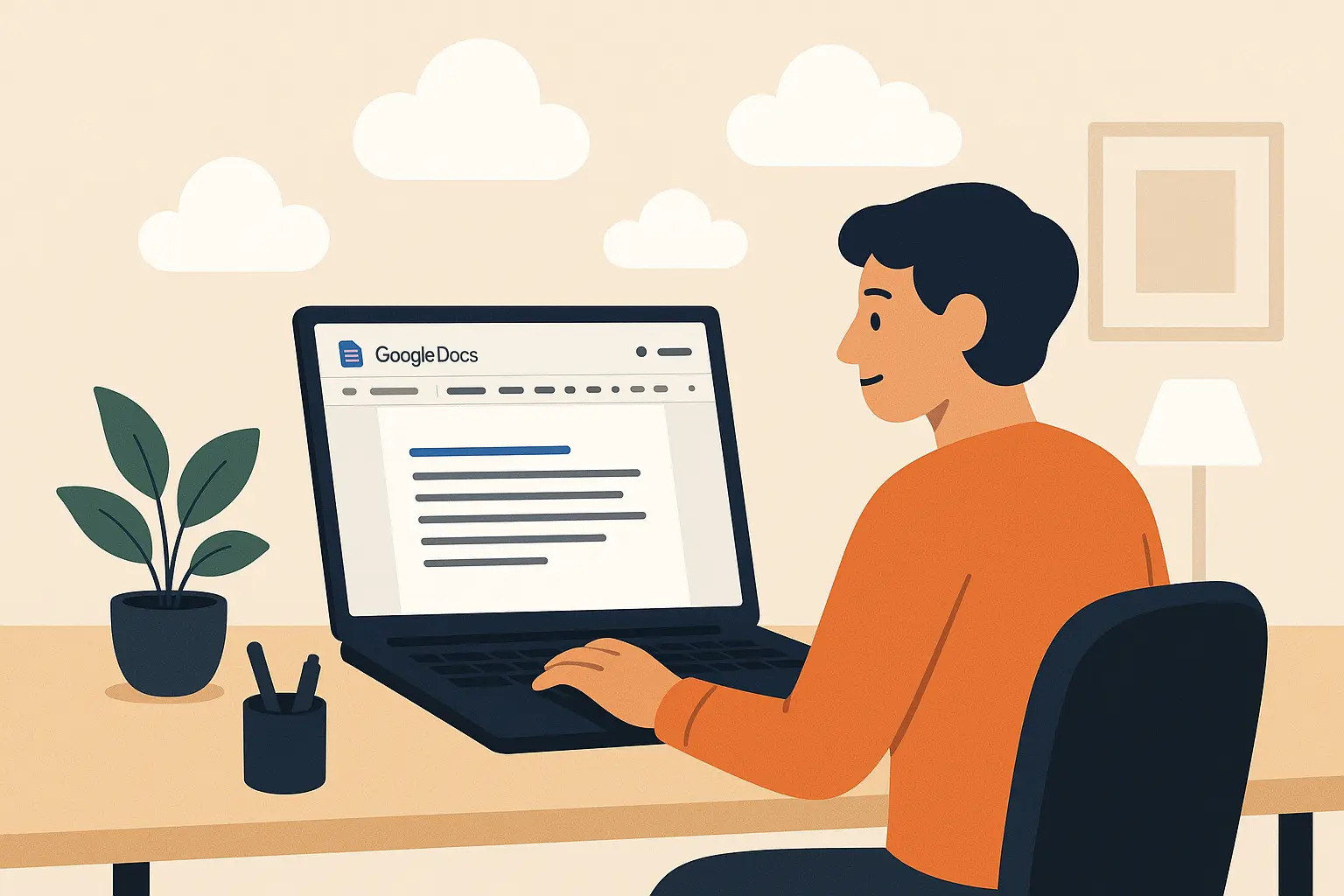 Google Docs resume template interface