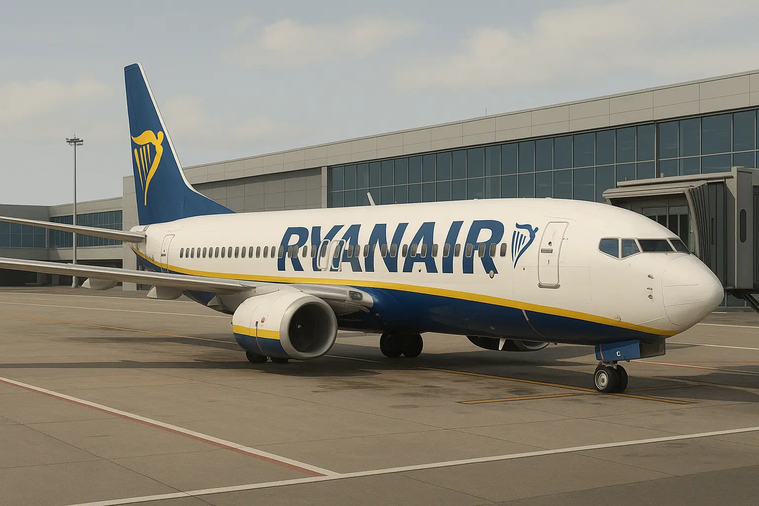 Ryanair aircraft on tarmac