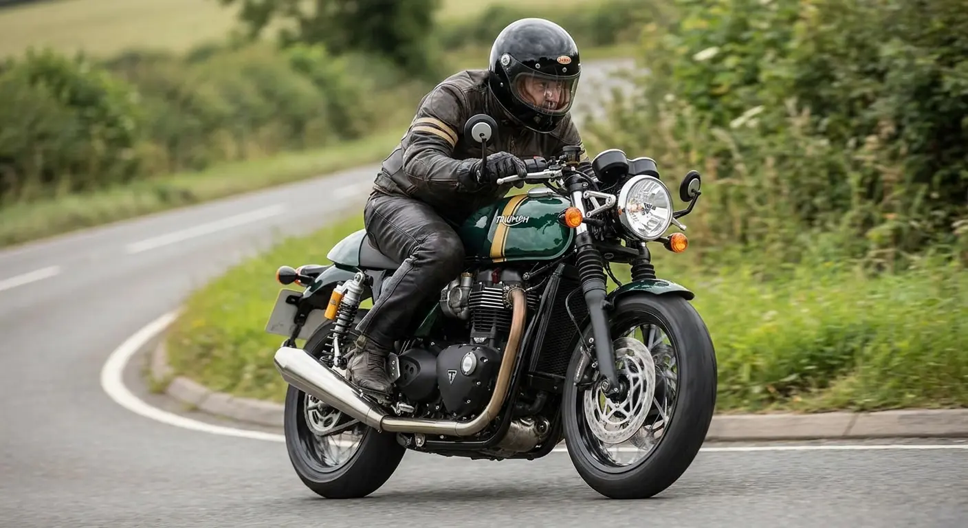 Triumph Thruxton RS cafe racer motorcycle