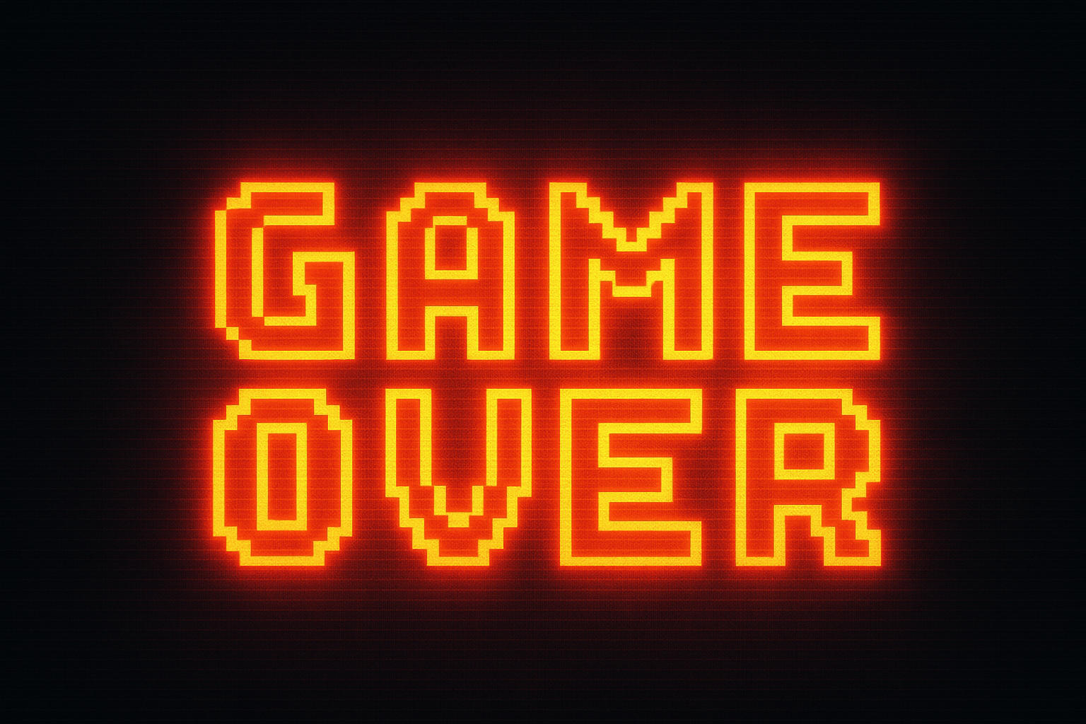 Typography neon wallpaper with glowing text