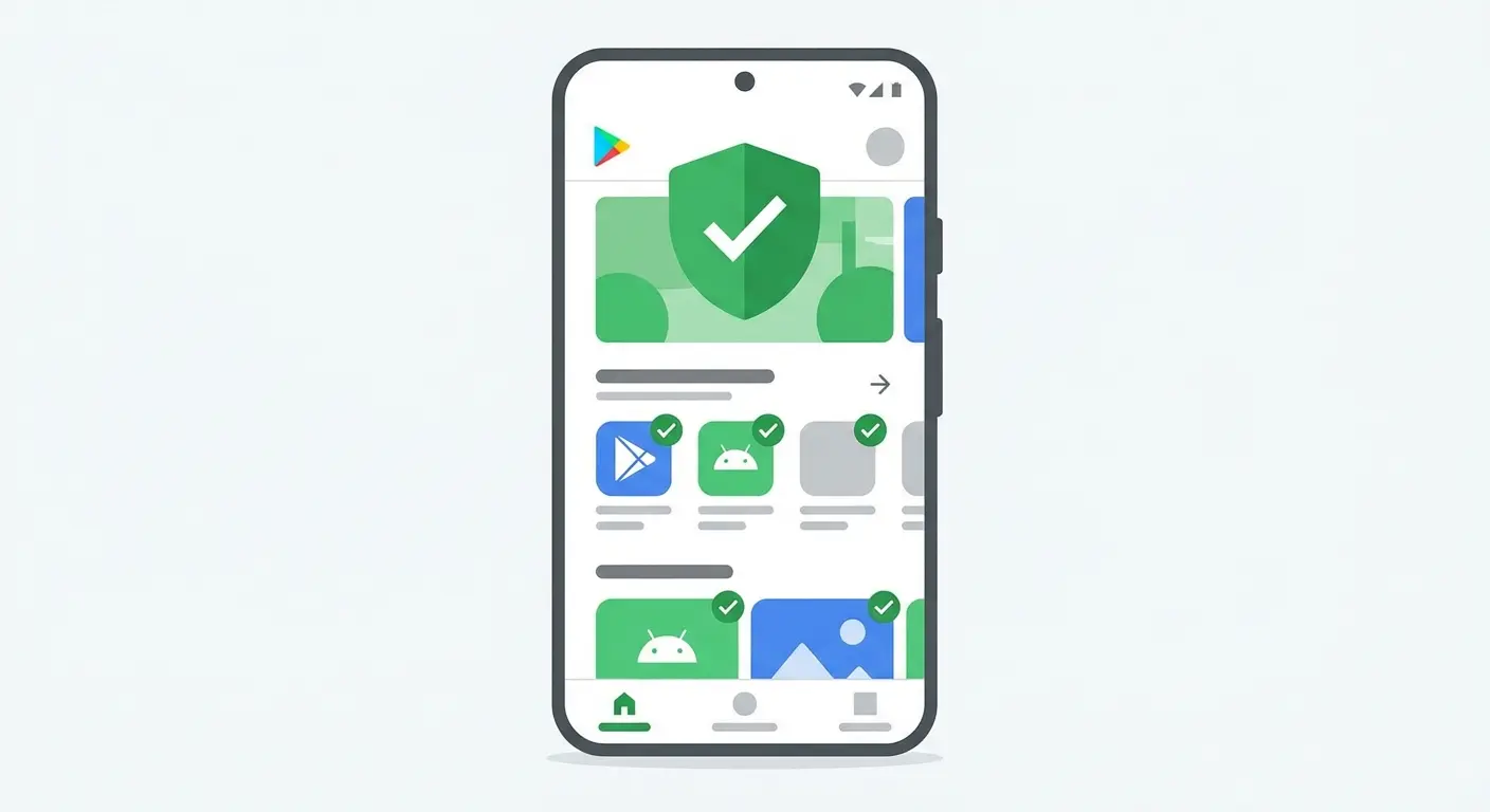 Google Play Protect scanning interface