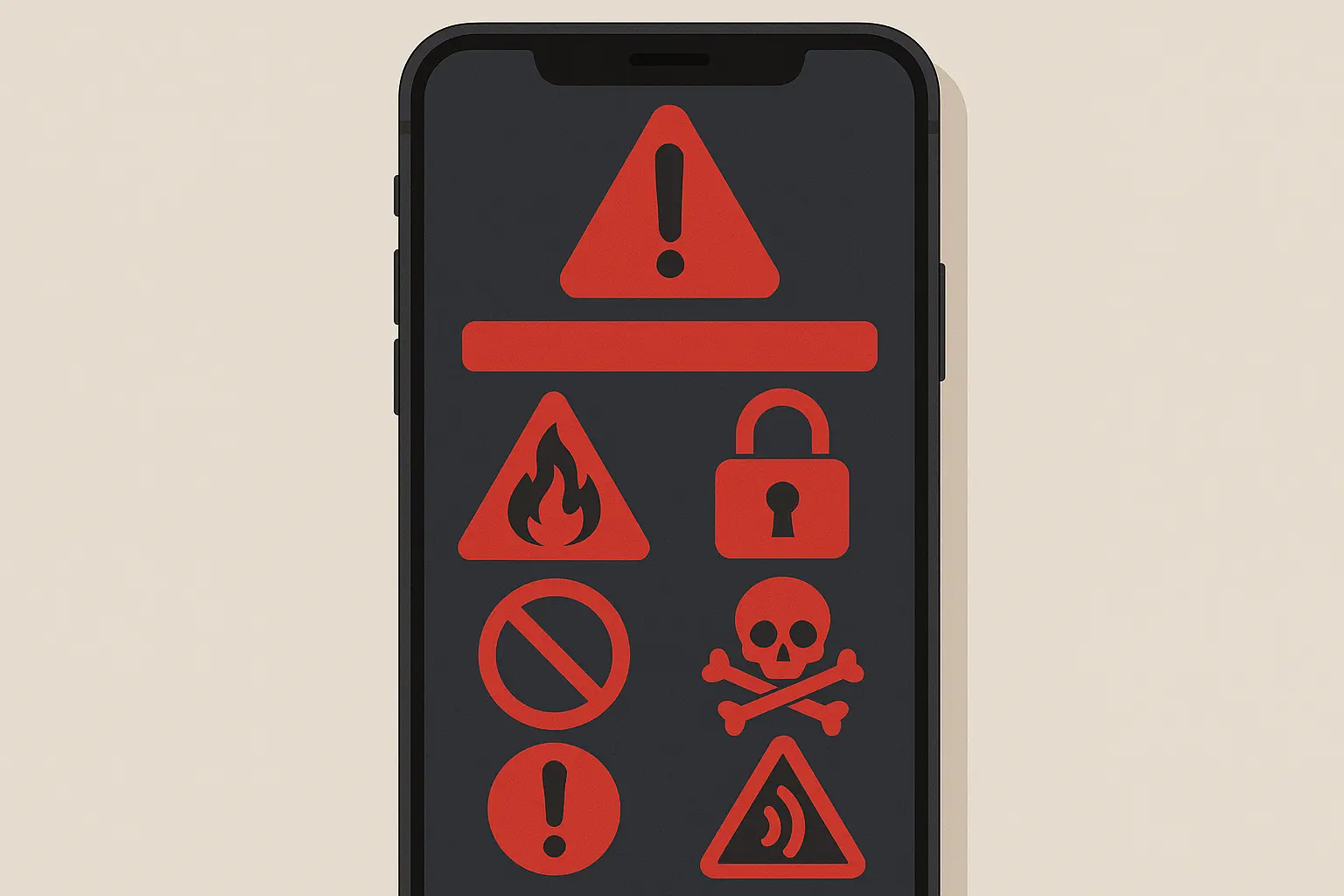 Phone hacking warning signs detection